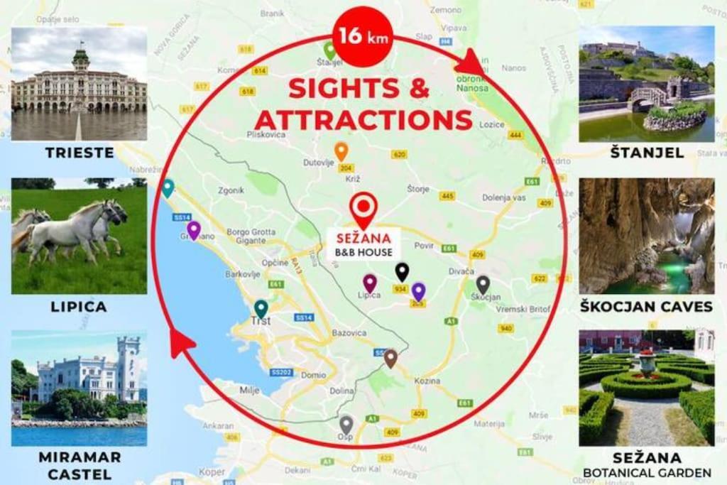 Hisa Idej Apartment Sezana Bagian luar foto